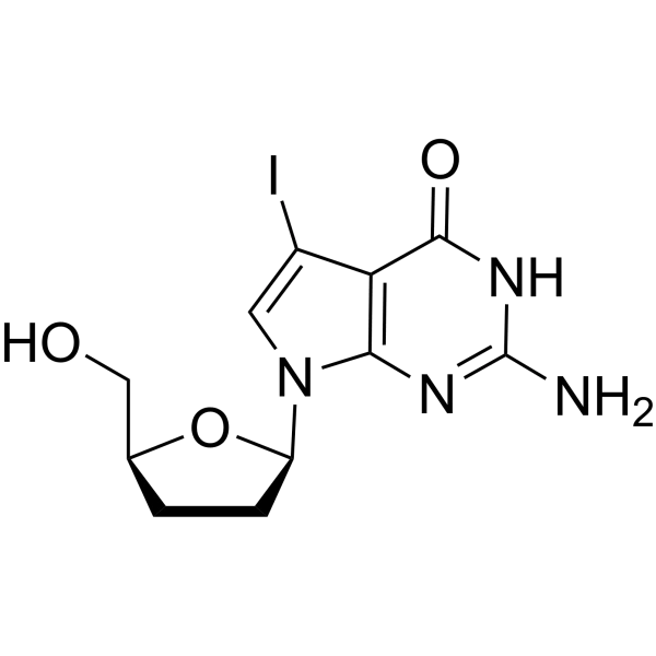 7-Iodo-2',3'-dideoxy-7-deaza-guanosine